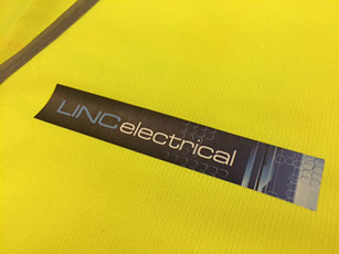 Digital Printing Example onto Hi Vis Vests.